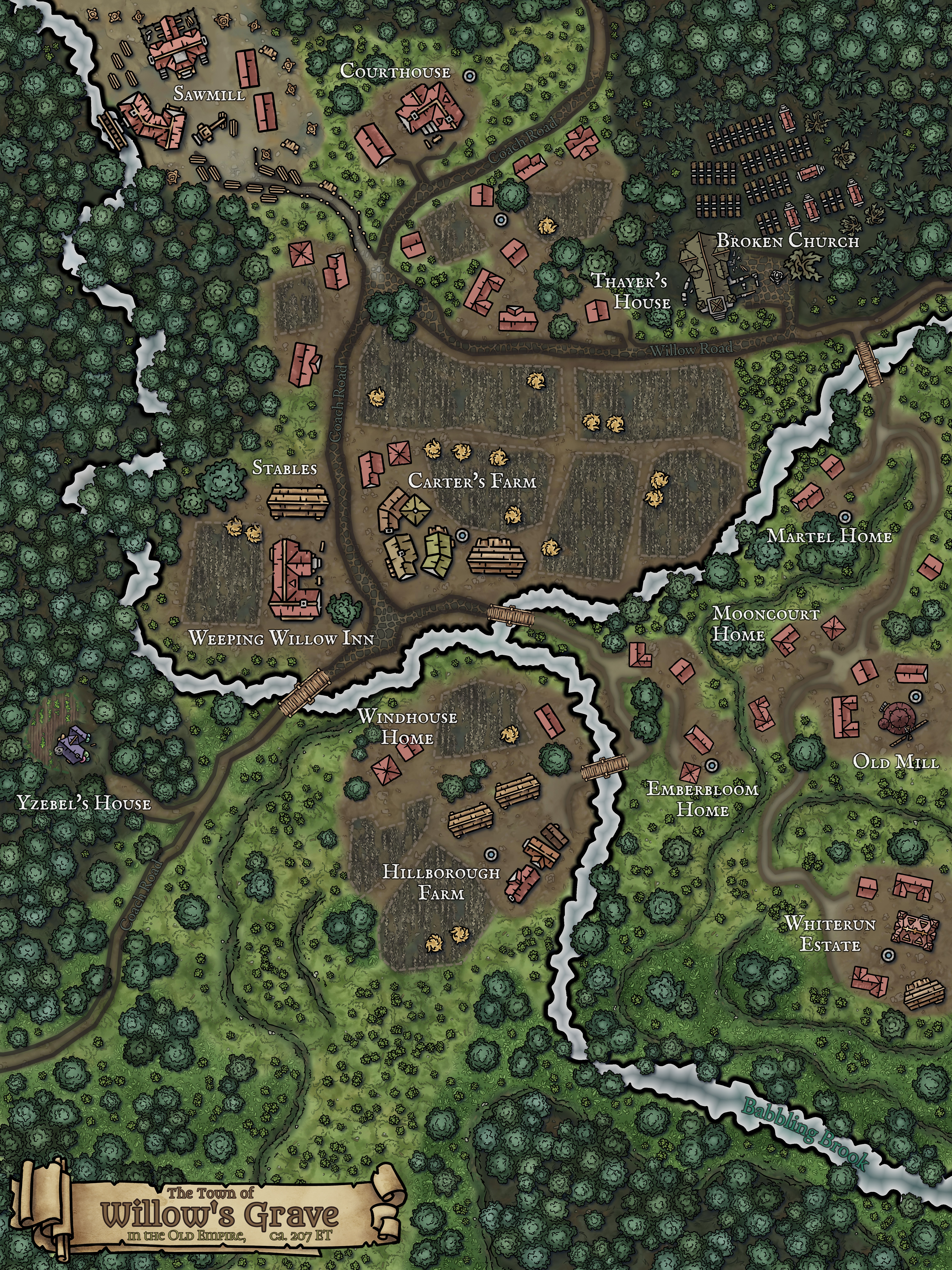 Willow’s Grave Map