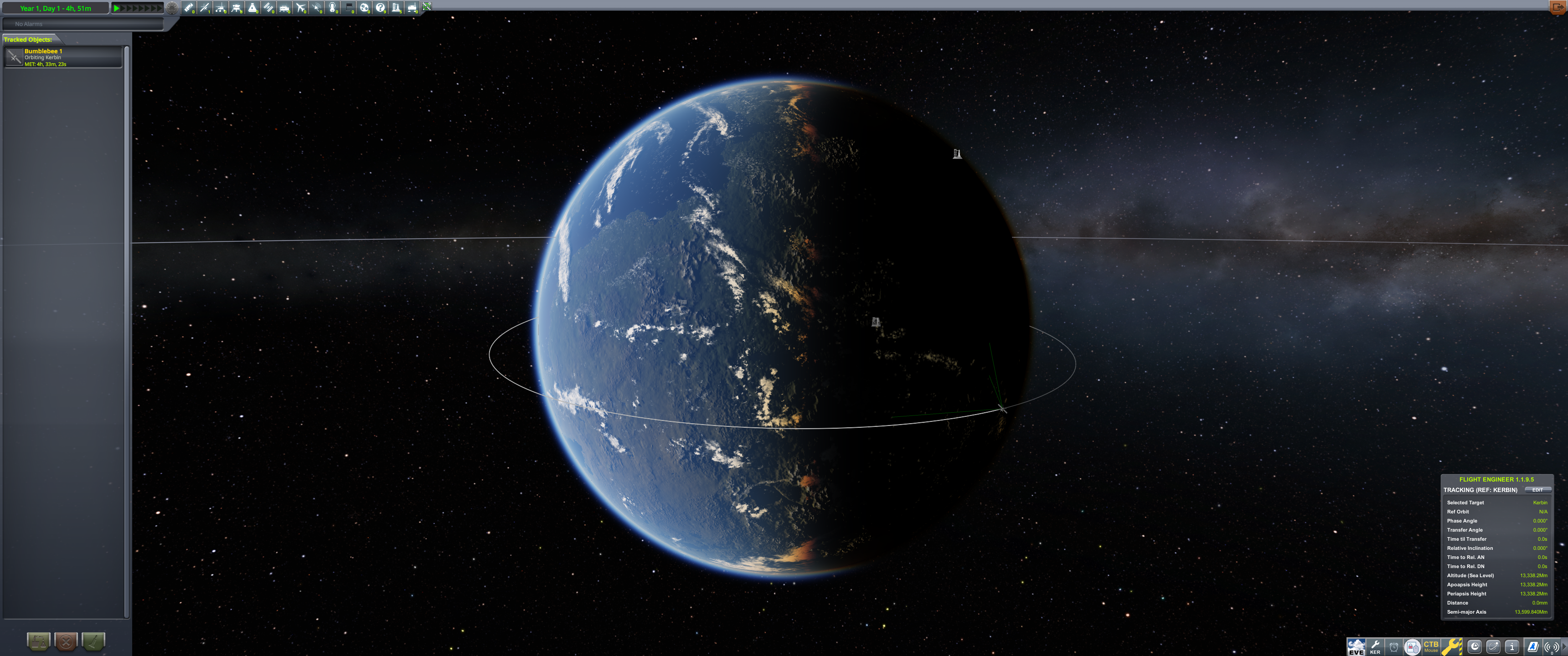 Bumblebee 1 Orbit in Map View