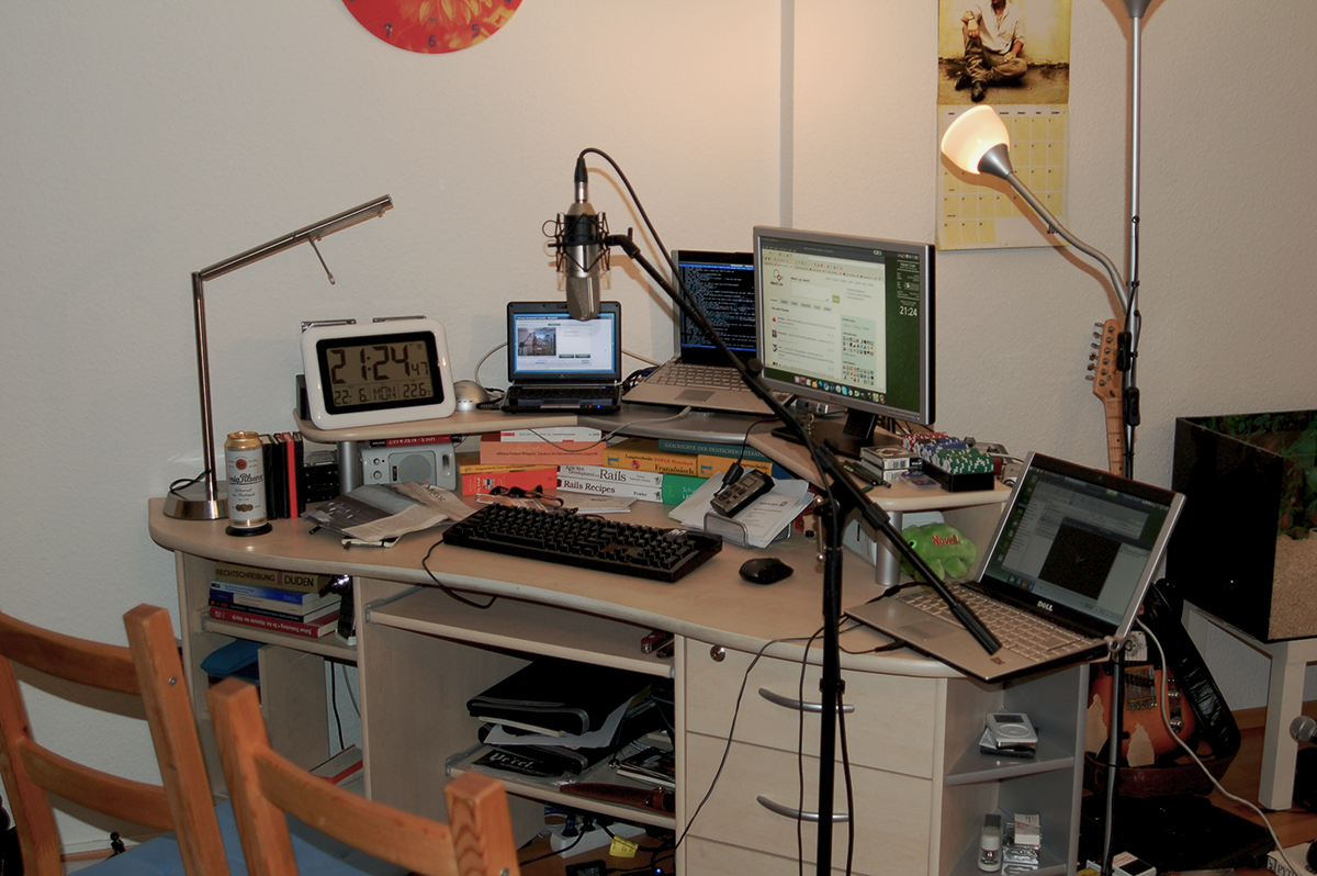 Podcast studio in 2009