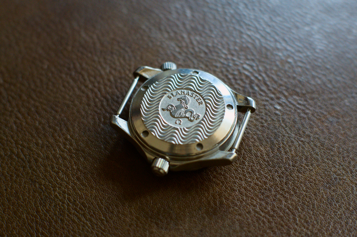 Back of the Mid-size Omega Seamaster Professional 300m from 2003