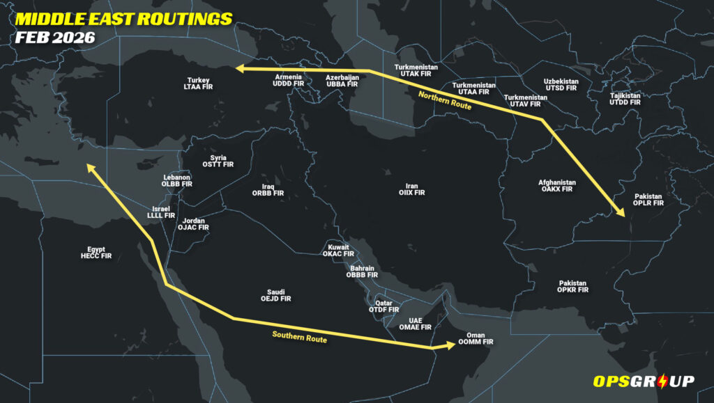 Ops Group: Middle Eastern Routings