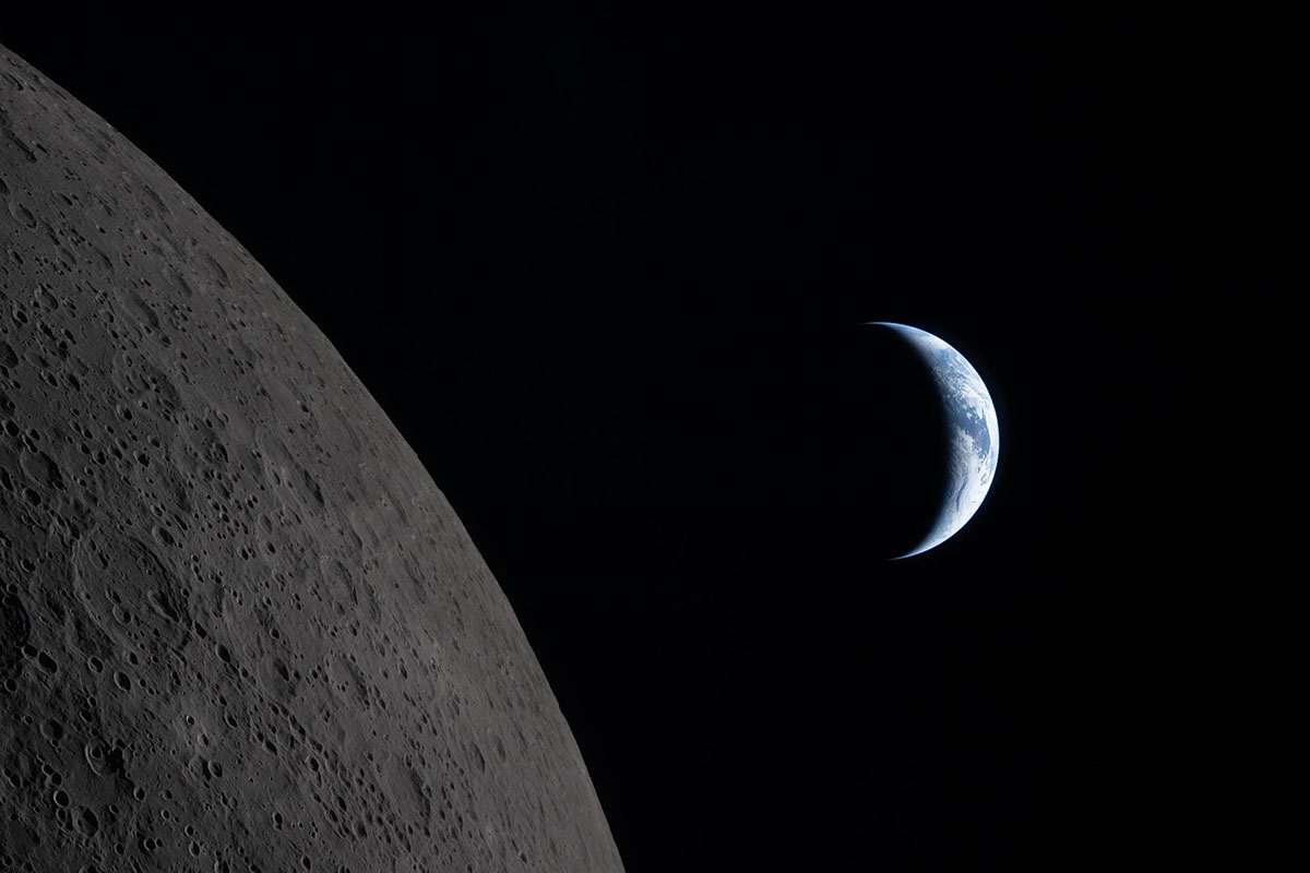 Photo taken by the Artemis II crew