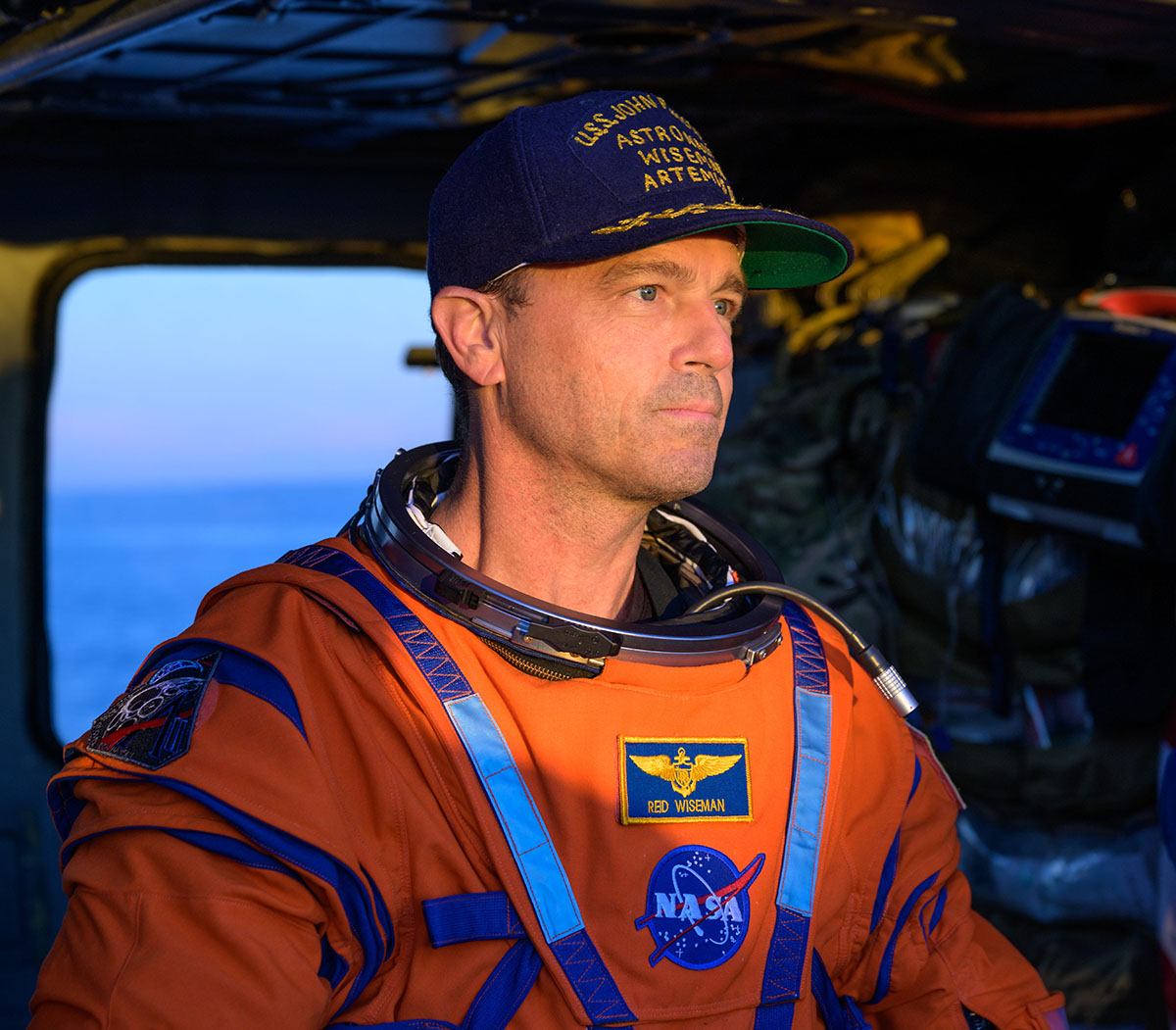 The astronauts back on Earth