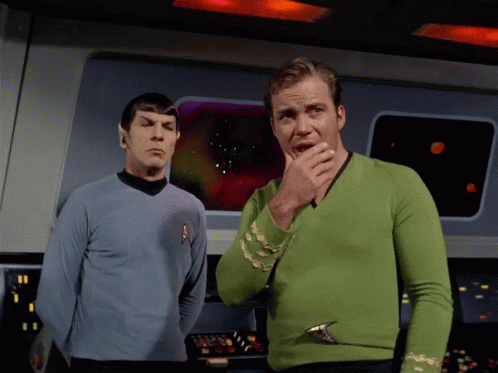 James T. Kirk thinking
